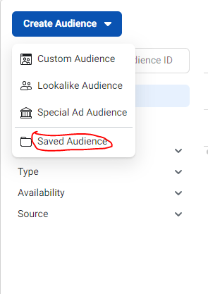 create an audience on Facebook