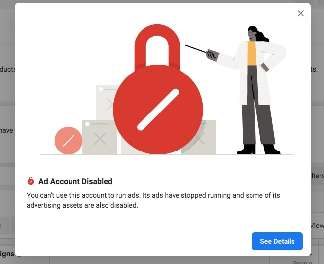 banned Facebook Ad account 